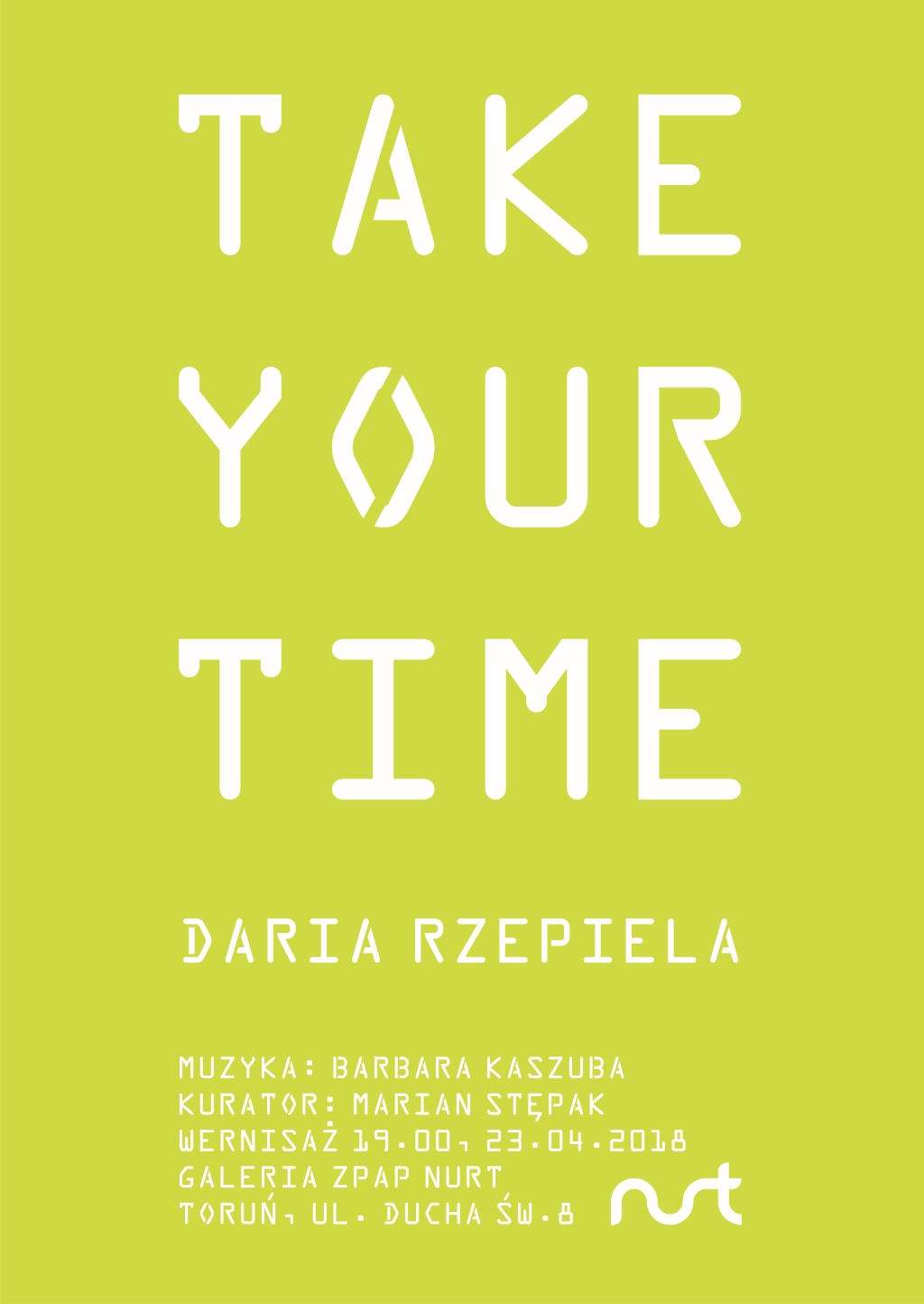 Zapraszamy na wystawę ‘TAKE YOUR TIME’ – Daria Rzepiela