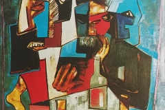 "Teraz my", olej, płótno, 70x60, 1993 r.