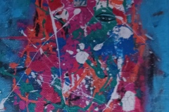 "Mgławica ", akryl, płótno, 60x40, 2024r.