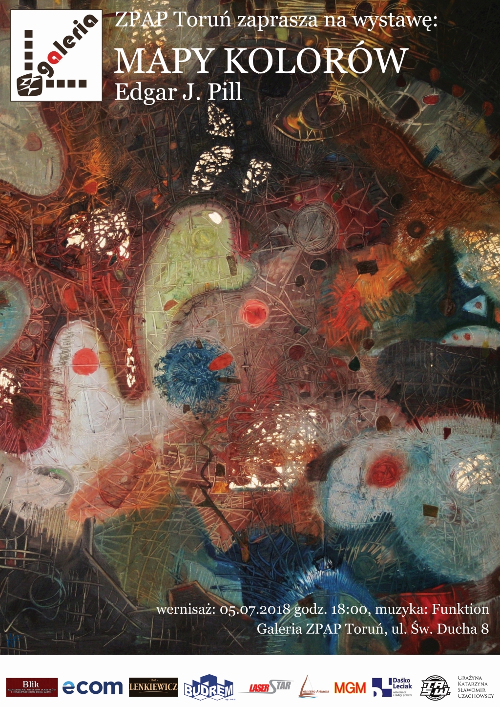 Zapraszamy na wystawę ‘Mapy Kolorów’ – Edgar Jerzy Pill