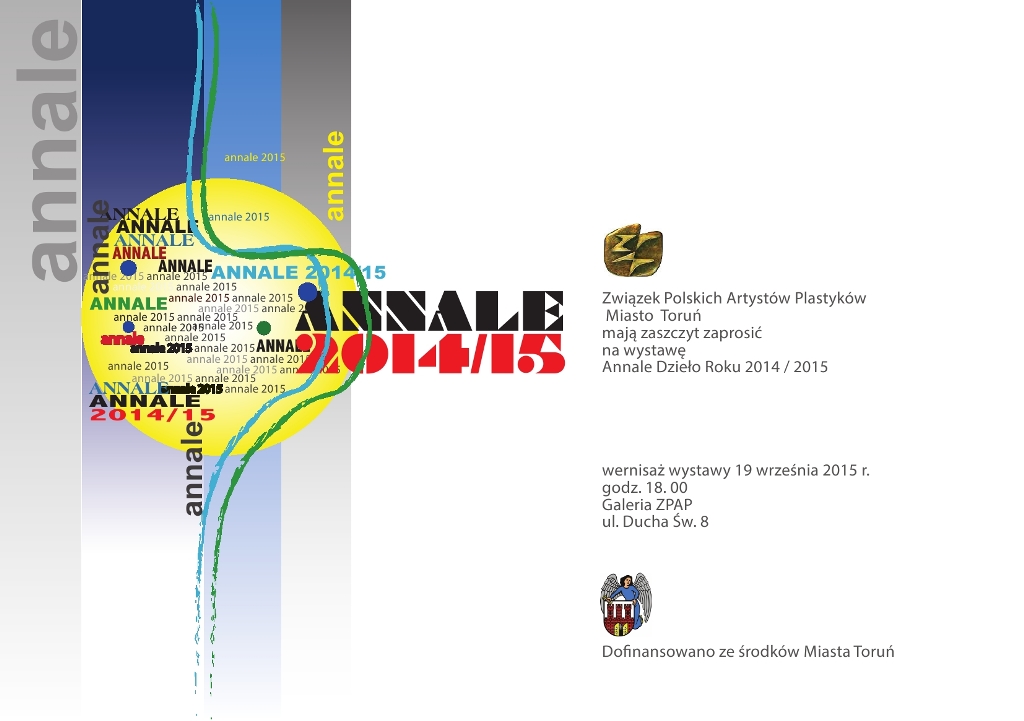 Zaproszenie na wystawę “ANNALE 2014/2015”